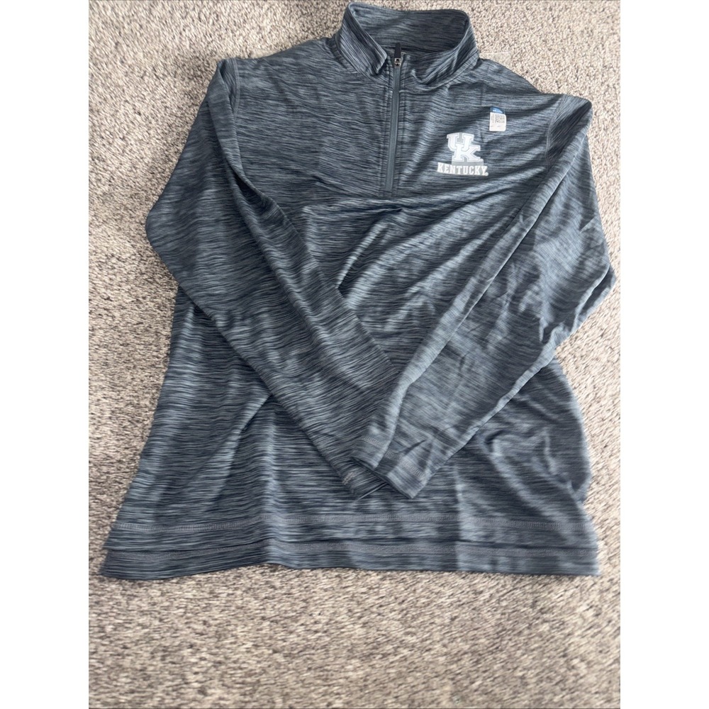 Kentucky Wildcats 1/4‎ zip blue pullover NWT Men's Large Top of The World